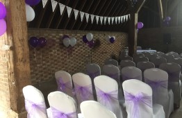 ceremony bunting and balloons