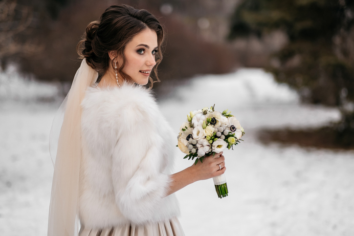 Winter bridal style
