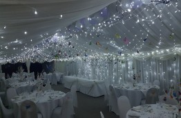 Marquee with fairy lights 