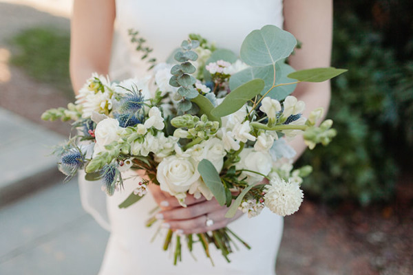 bridal succulent flower bouquet