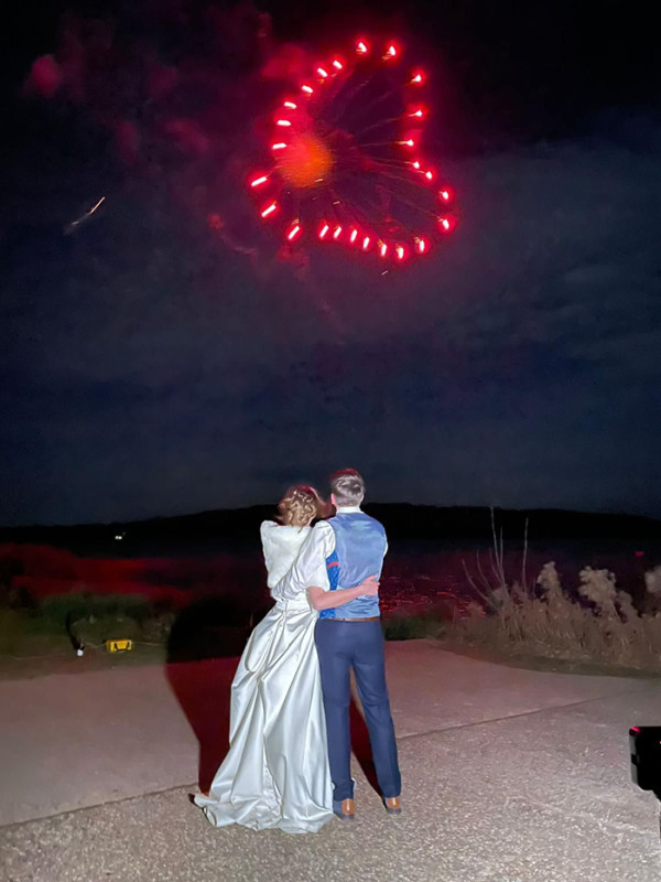 wedding personalisation fireworks