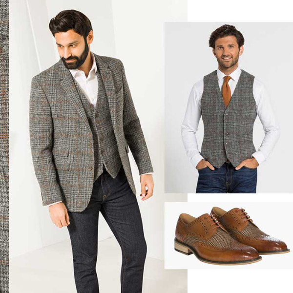 Tweed groom suit ideas